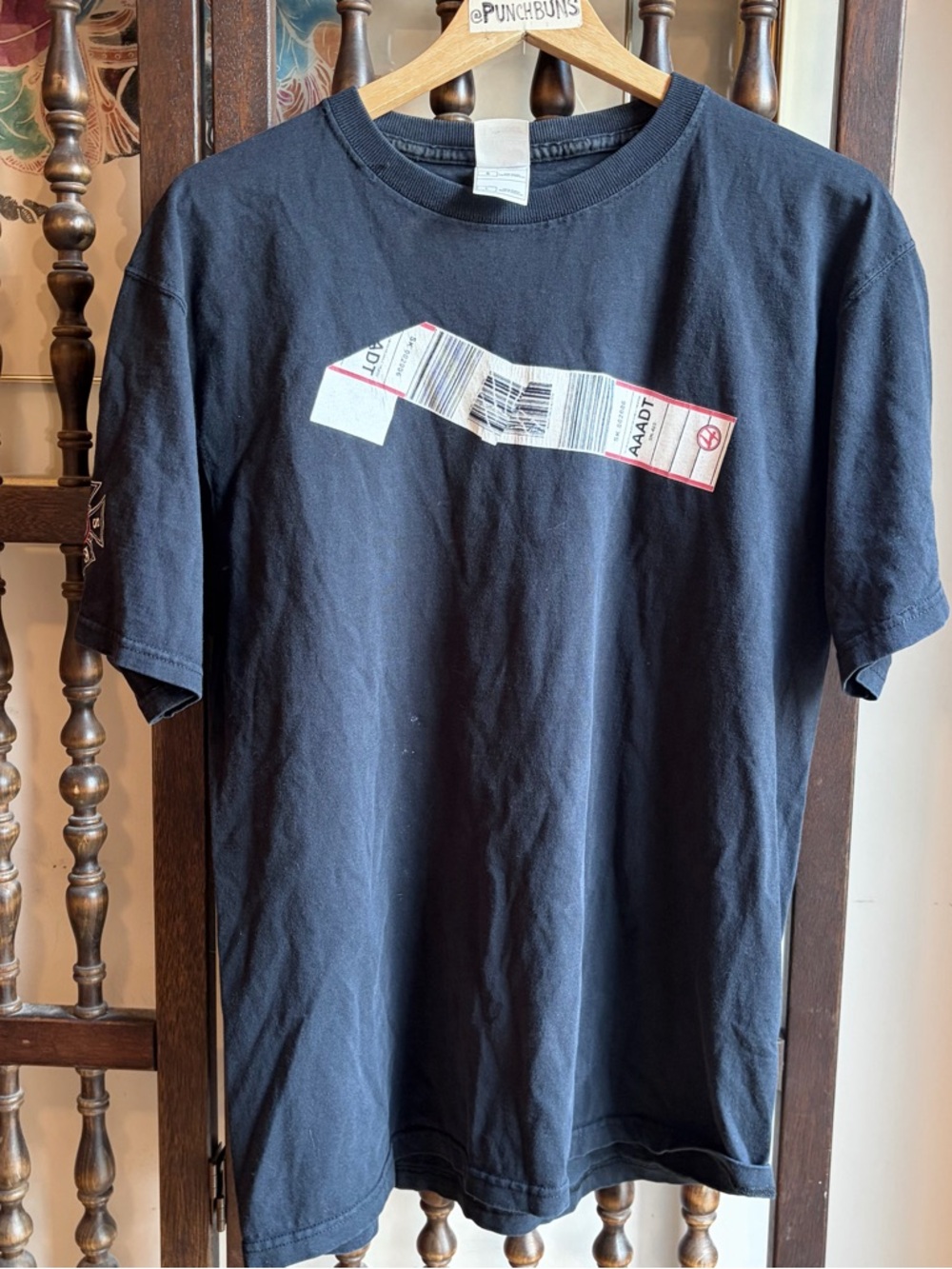 RARE Alvin Ailey Black All Access Luggage Tag Local Crew Graphic T-Shirt Large